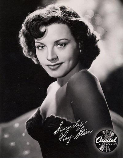 Pop singer Kay Starr